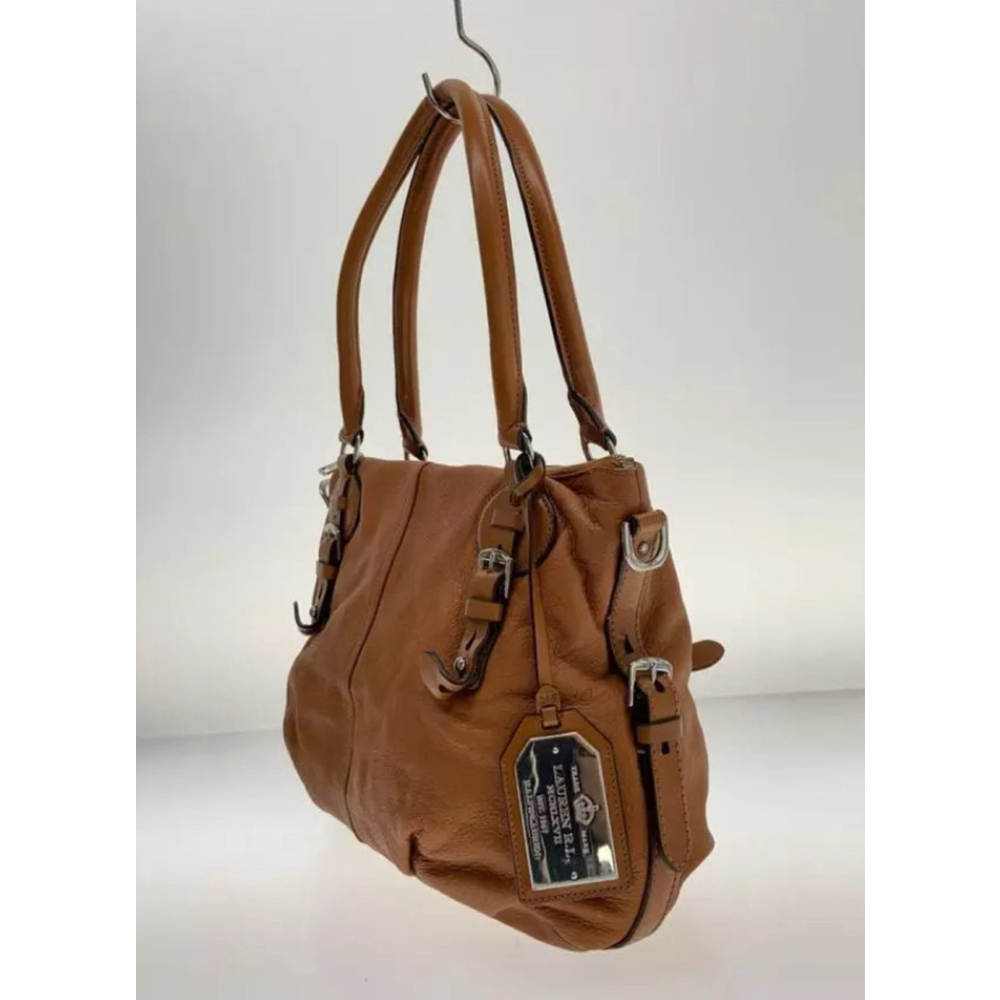 Lauren Ralph Lauren Leather Handbag in Camel brown
